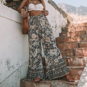 Spell & the Gypsy Collective Amethyst Palazzo Pants in Nightfall Size M NWT